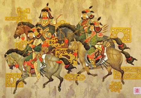 Four Warriors by Dasher Ayush